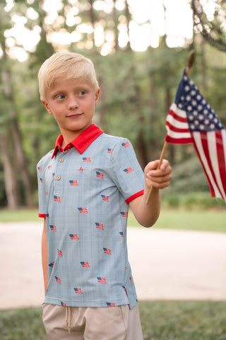 Heritage Flag Athletic Polo
