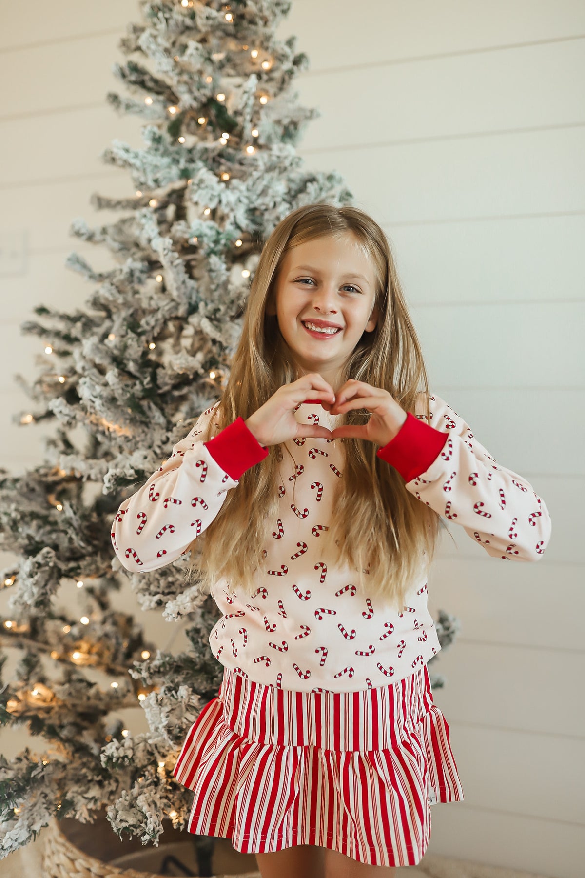 Candy Cane Delight Sweatshirt Set