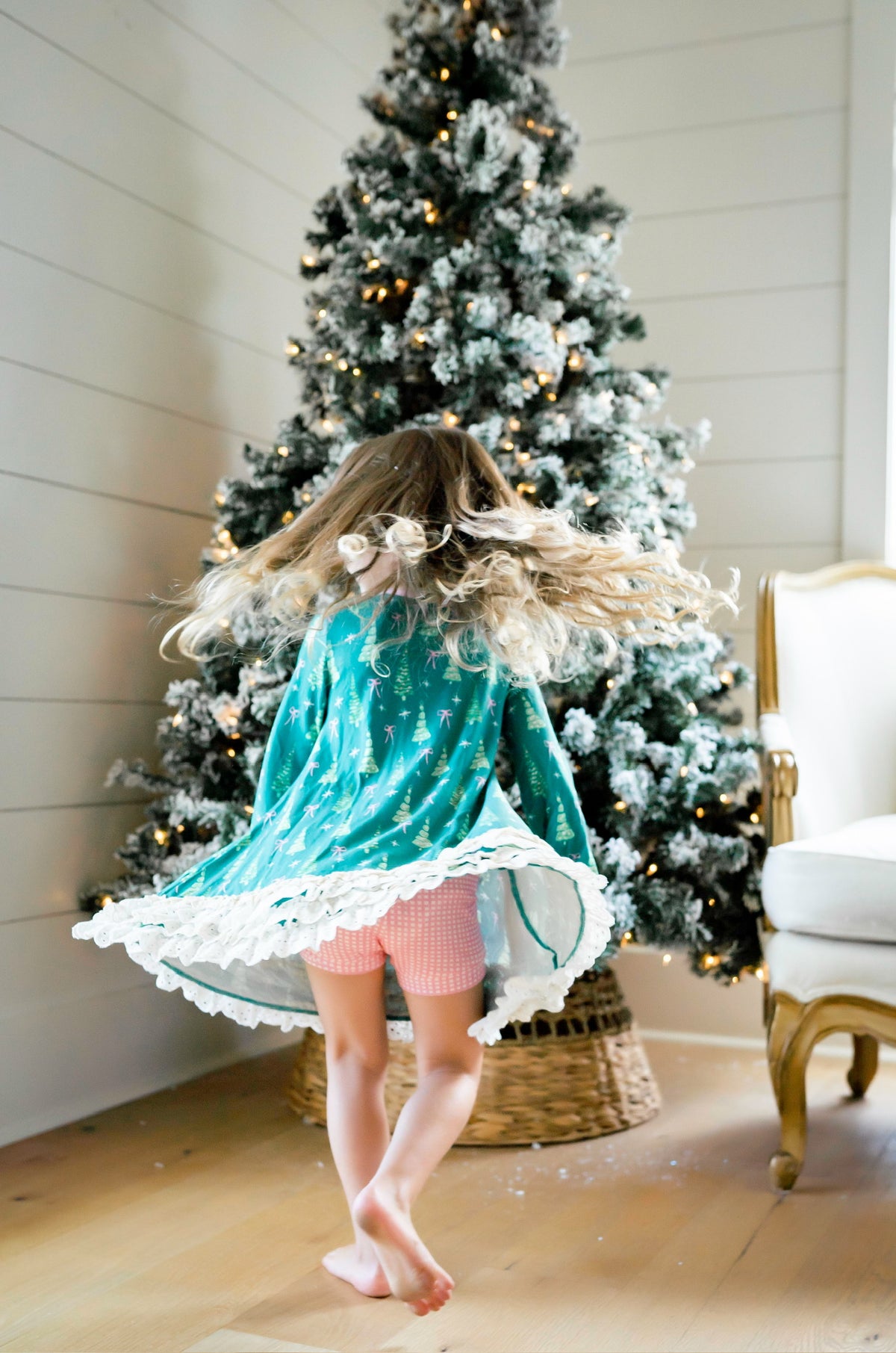 *PREORDER* Trim the Tree Gown and Bloomer Set