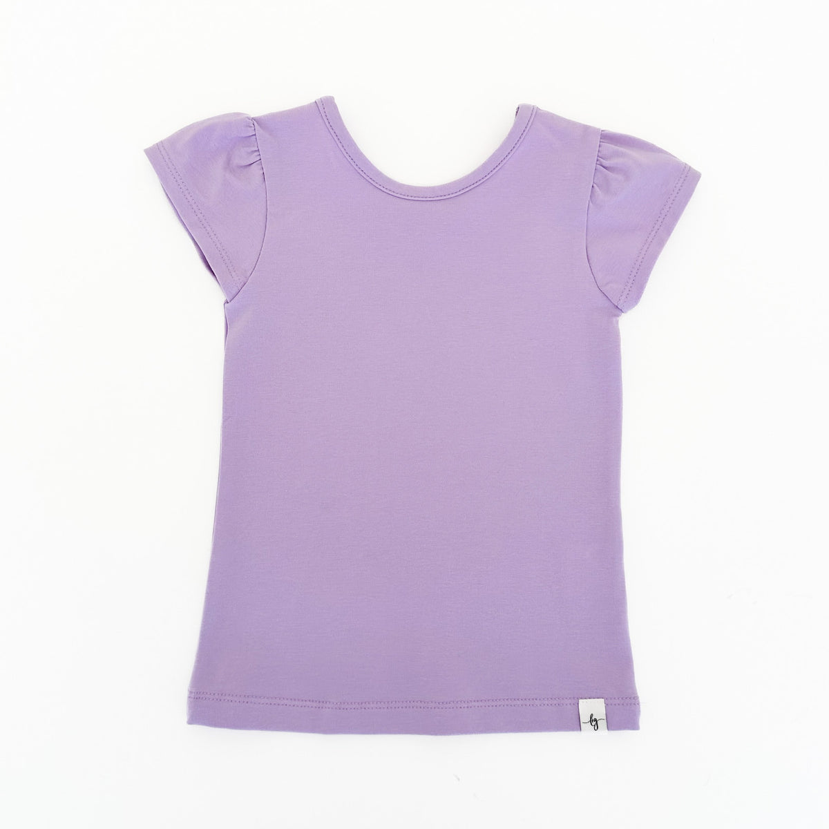 Lilac Flutter Sleeve Layering Shirt
