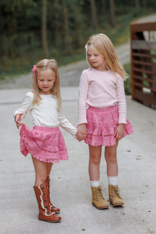 Simply Sweet Skort ~ Prairie Pink