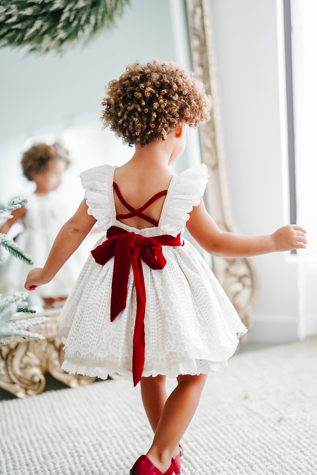 *PREORDER* Vintage Tree Dress and Bloomer Set