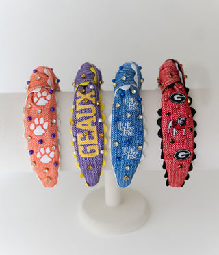 GameDay Cross Stitch Headband- Kids