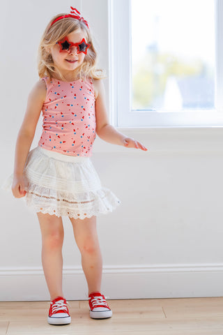Simply Sweet Skort ~ White