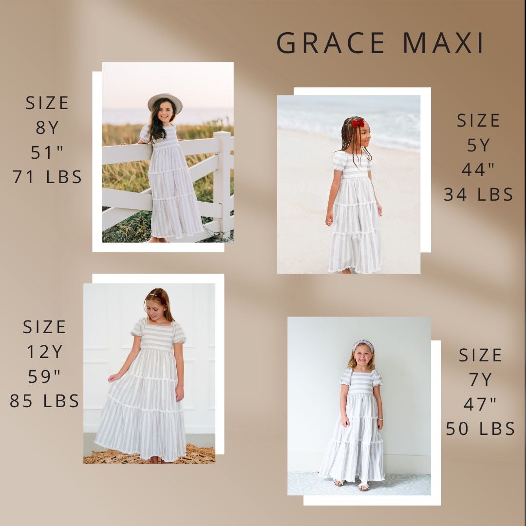 Wheat Stripe Grace Maxi