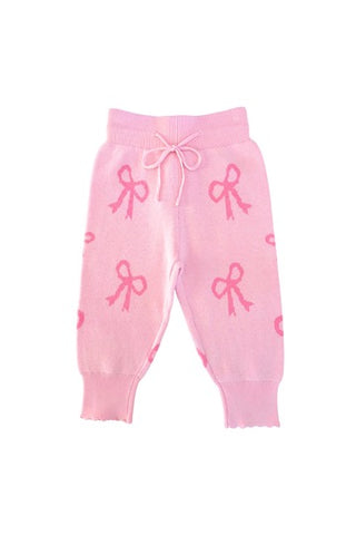 Rosy Ribbon Sweater Pants