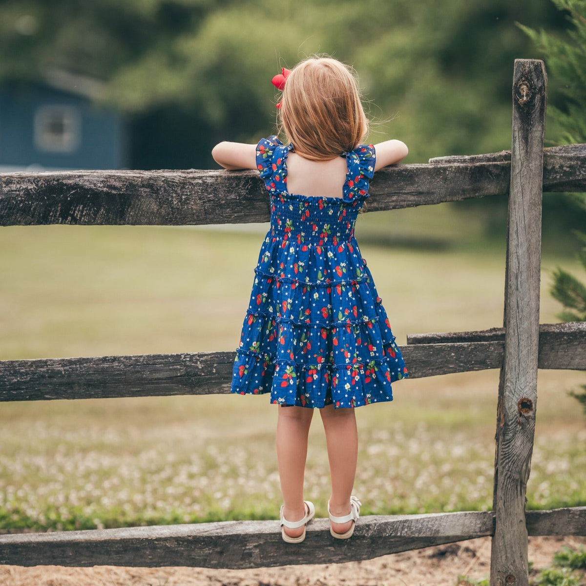 Strawberry Stars Gauze Dress