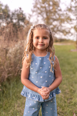 Candyland Denim Dolly Top