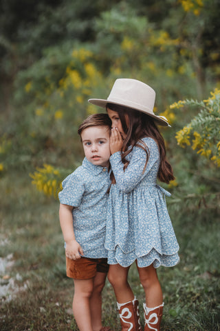 Delphinium Button-Up Shirt