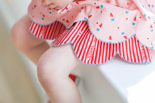 Scallop Tunic Set - Pink Patriot Pop