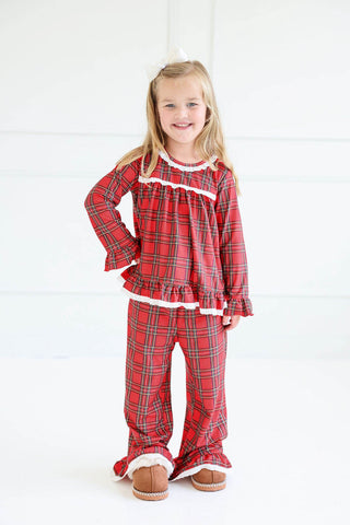 *PREORDER* Girls Holiday Heirloom Plaid Comfort Set