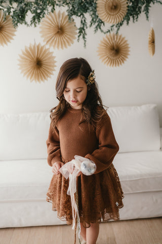 Whimsical Winter Tunic Set ~ Cinnamon