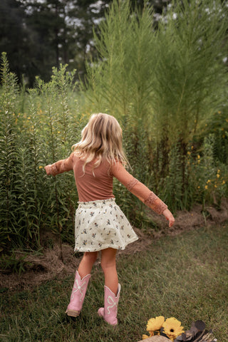Honey Brown Lace Layering Shirt