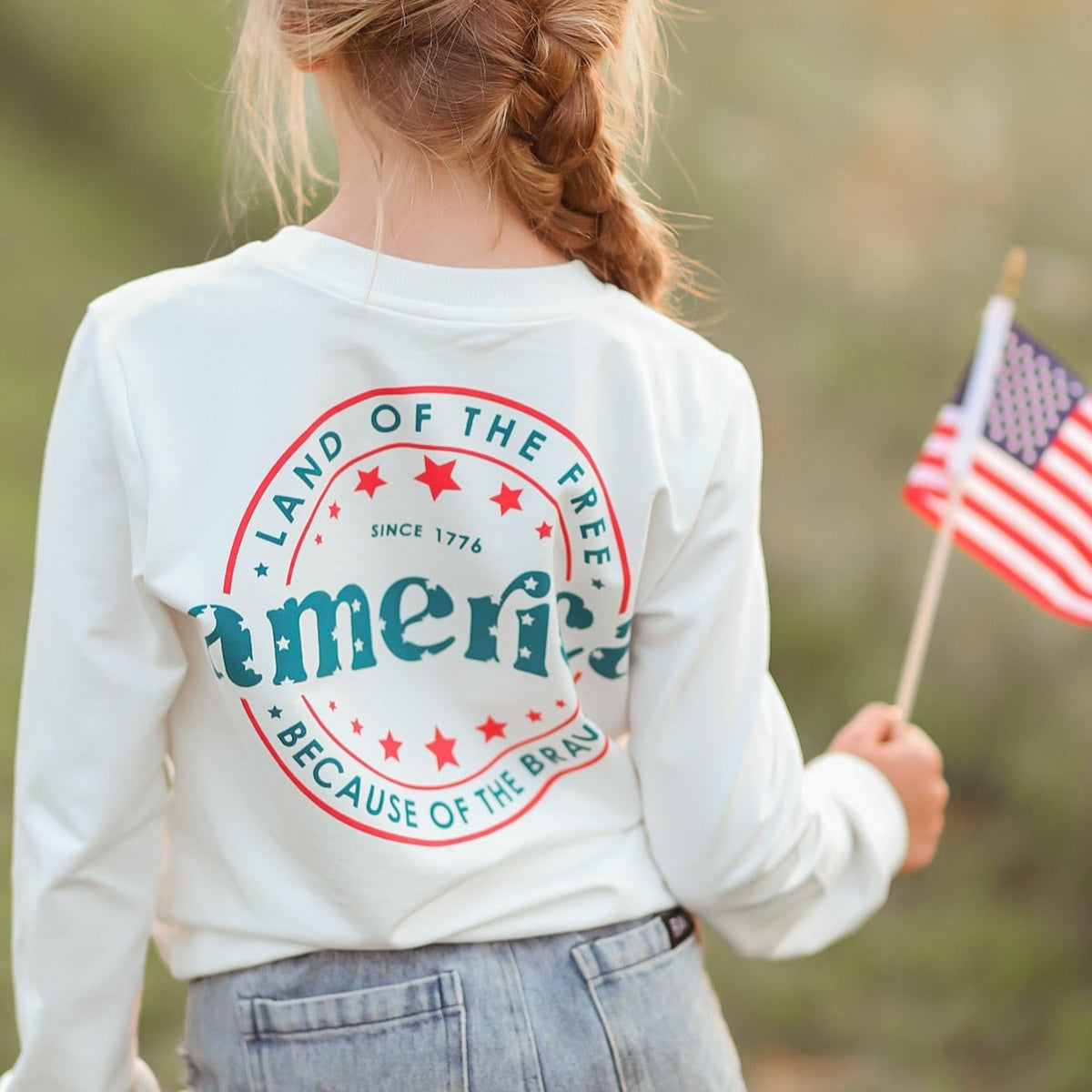Girls America Sweatshirt