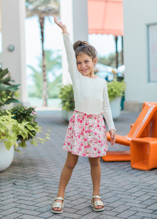 Prairie Rose Denim Skort