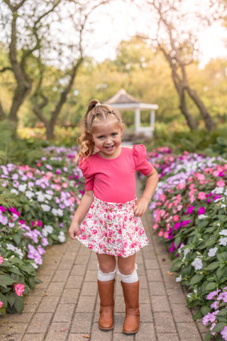 Prairie Rose Denim Skort
