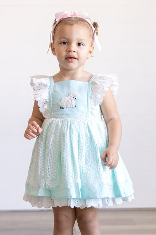 *PREORDER* Vintage Lamb Dress or Tunic Set ~ Mint