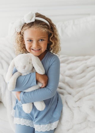 Bamboo Ribbed Comfort Set ~ Bluebell