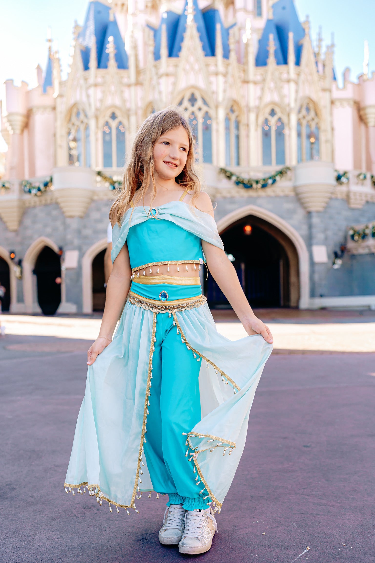 princess jasmine dress up clothes Amazon.com: Yosbabe Girls Jasmine Costume Arabian Princess Jasmine Cosplay Costume with Headband Accessories Halloween Party Dress up Costume for Kids (130(5-6T)) : Clothing, Shoes & Jewelry