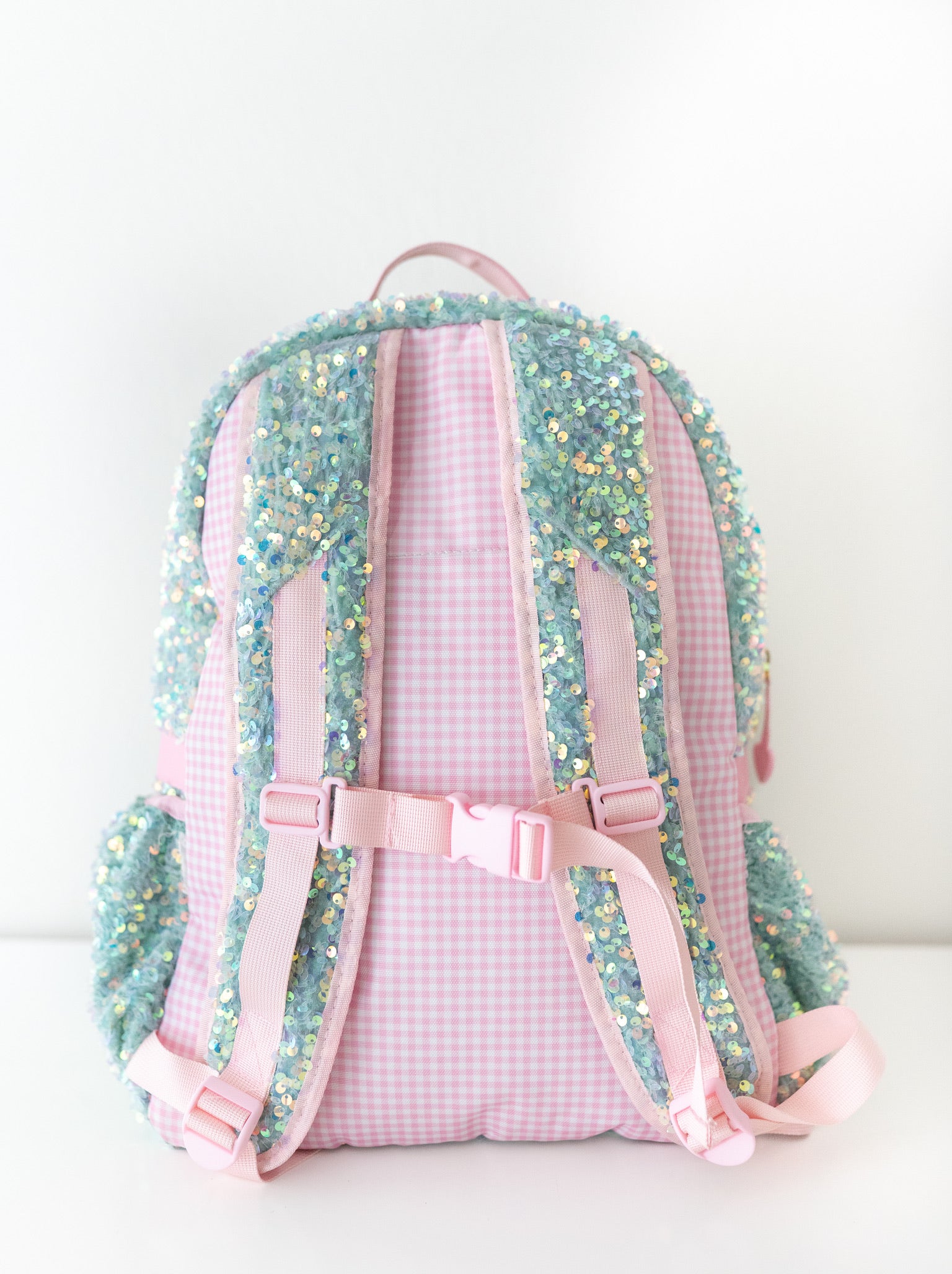 initial flip sequin mini backpack Mermaid Sequin Backpack | Girls Velvet Backpack