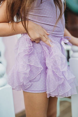 Purple Dot Culver Athletic Dress