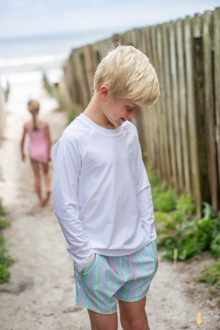 Boardwalk Striped Boy Shorts