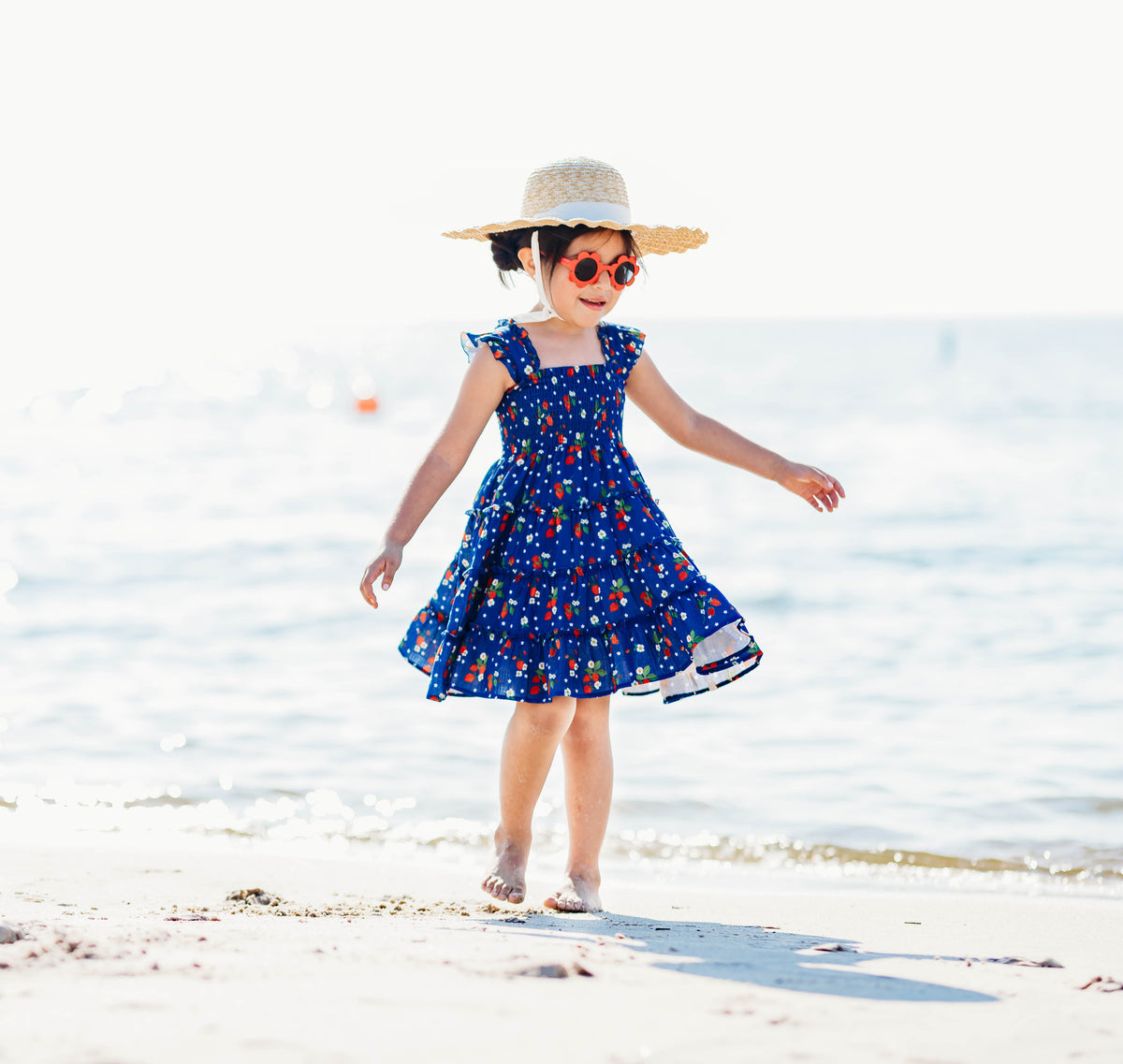 Strawberry Stars Gauze Dress