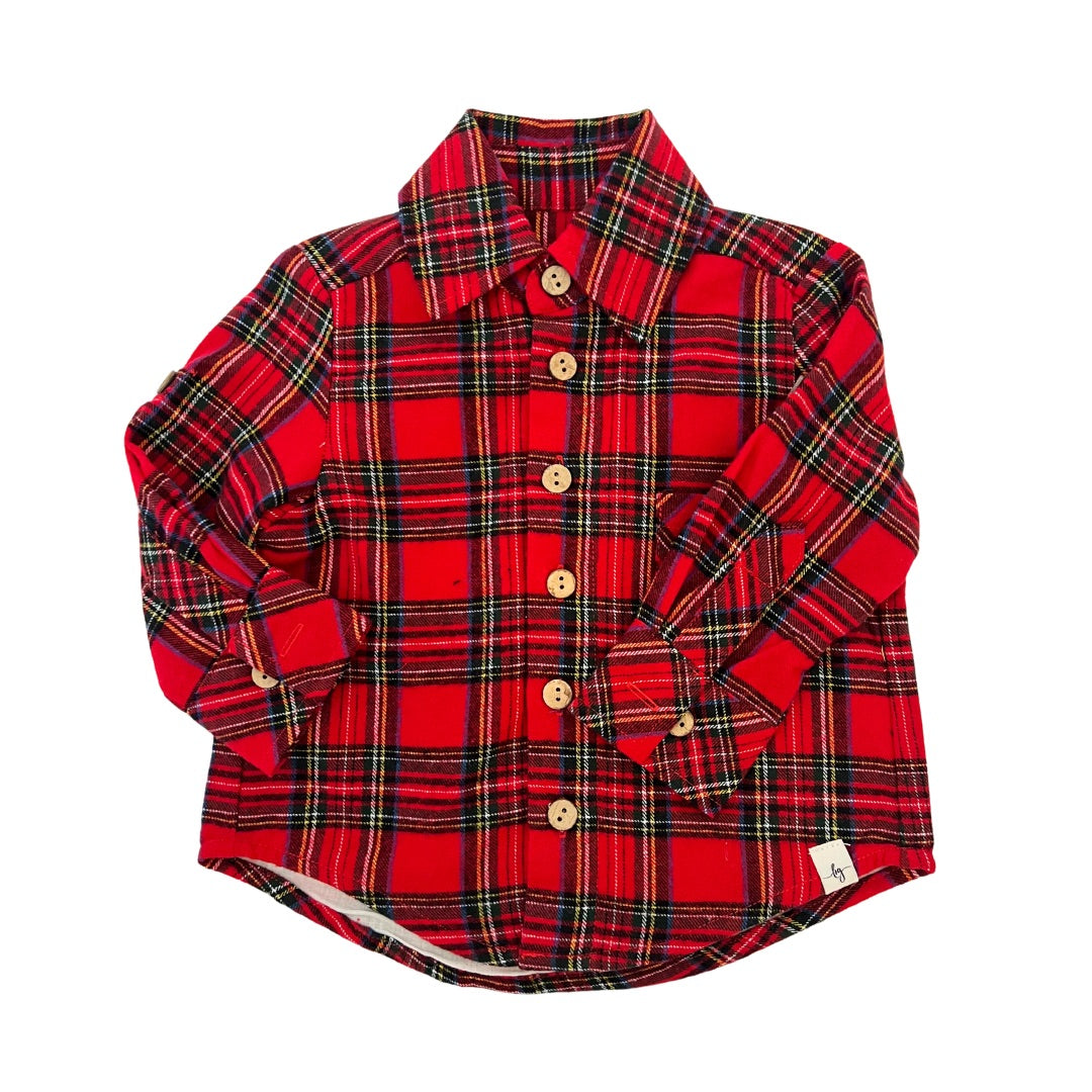 Merry Little Plaid Button-up Shirt