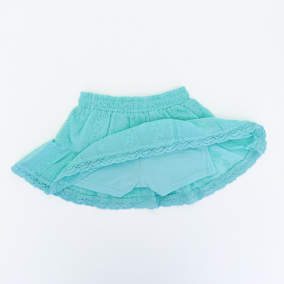 Boho Beach Skort - Aqua
