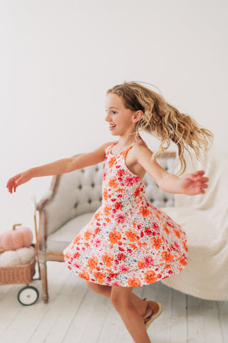 Saffron Blooms Athleisure Dress