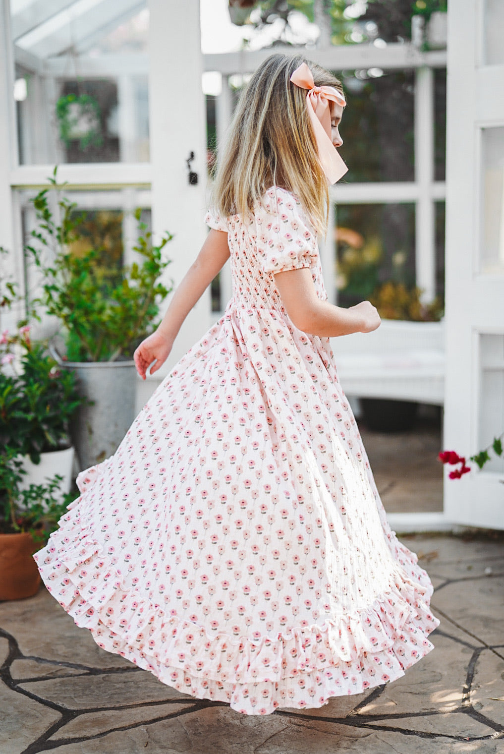 Rosy Pink Floral Maxi