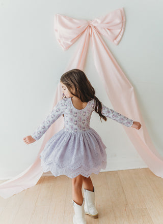 Sweetheart Lilac Dress and Bloomer Set