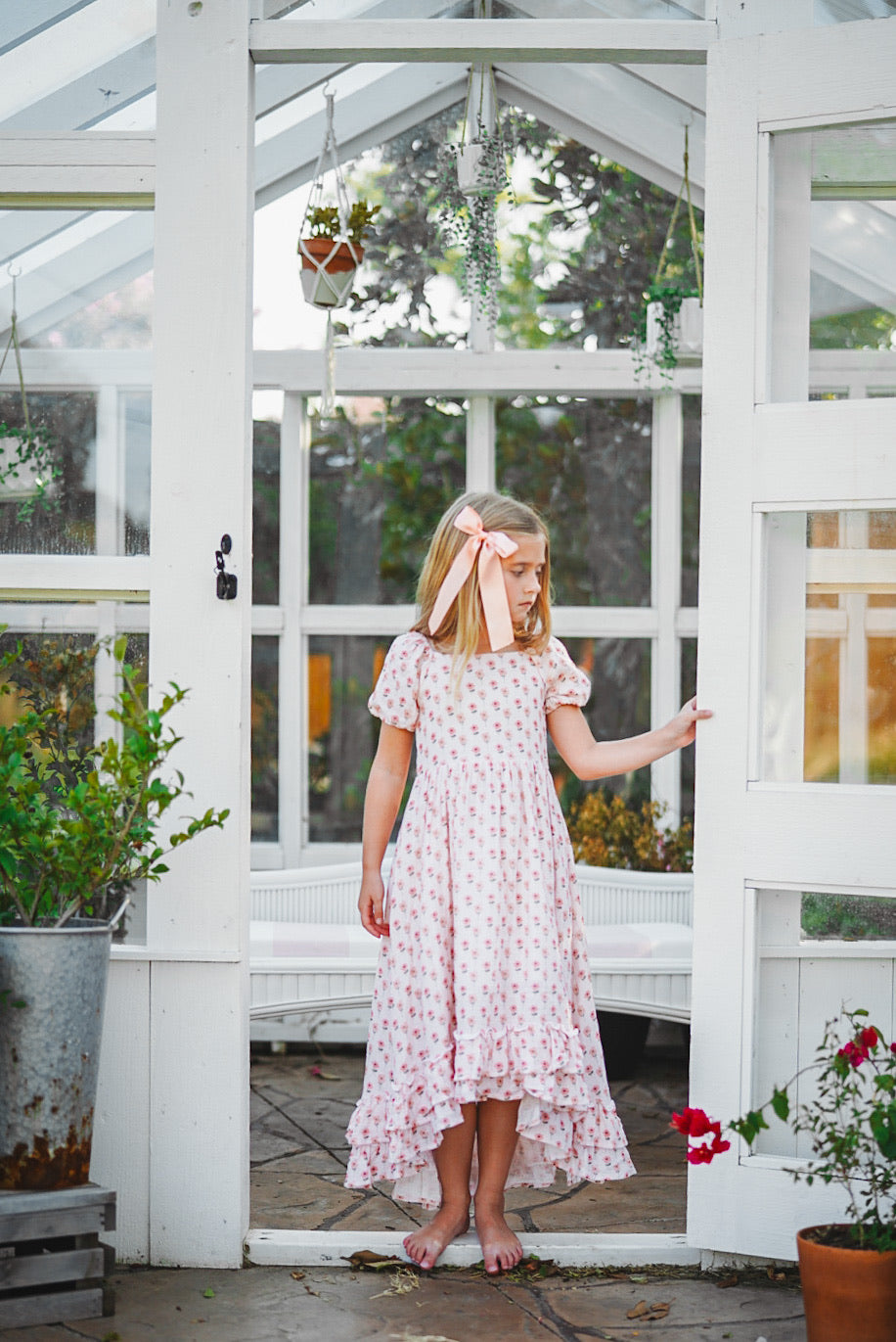 Rosy Pink Floral Maxi