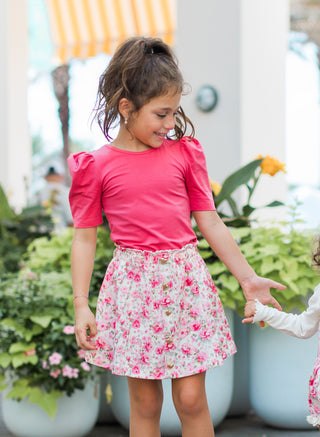 Prairie Rose Denim Skort