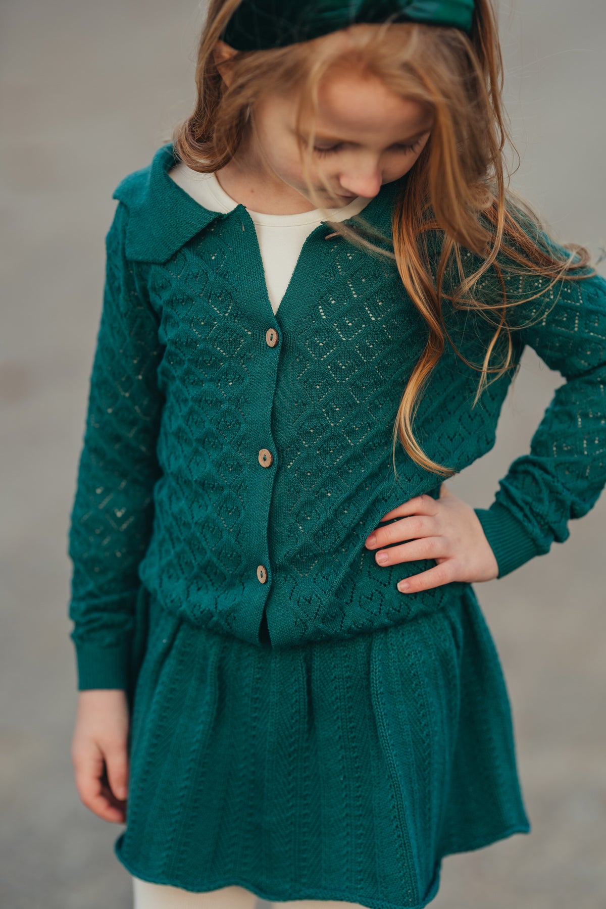 Pine Sweatheart Cardigan