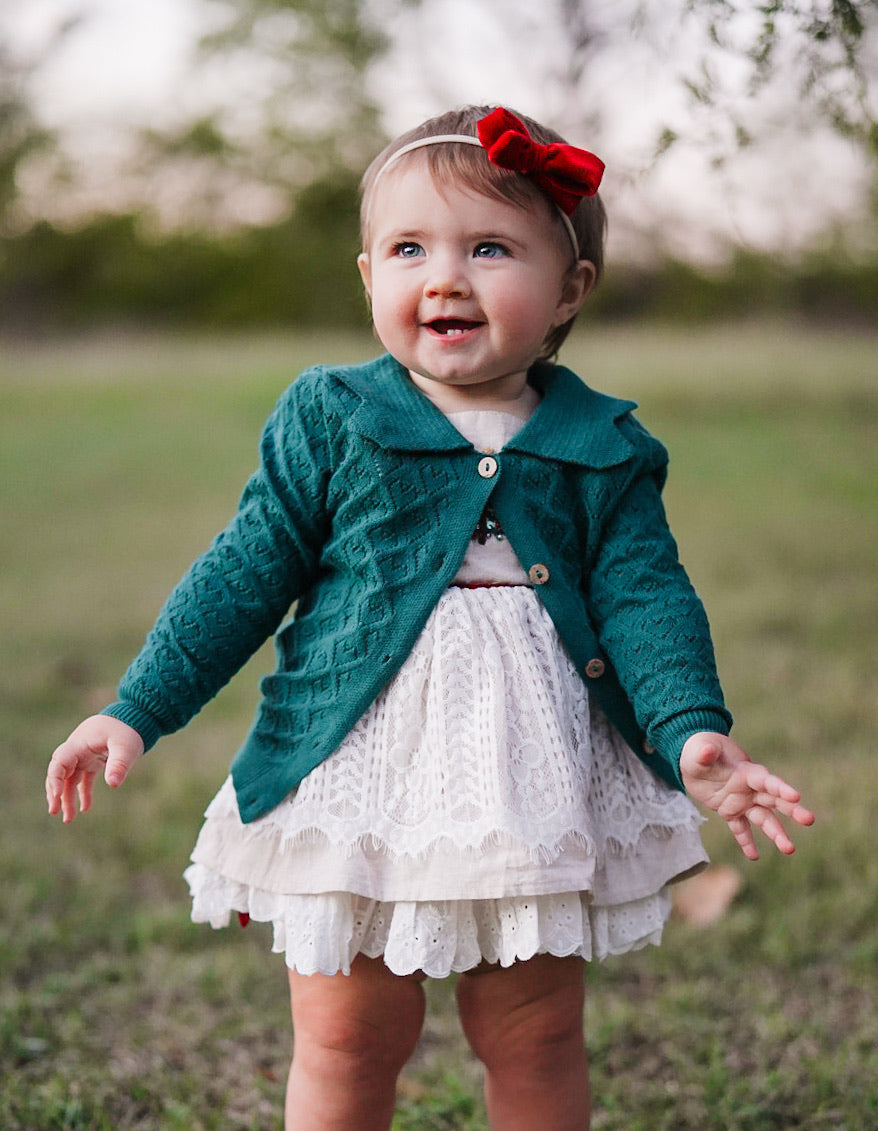 Pine Sweatheart Cardigan