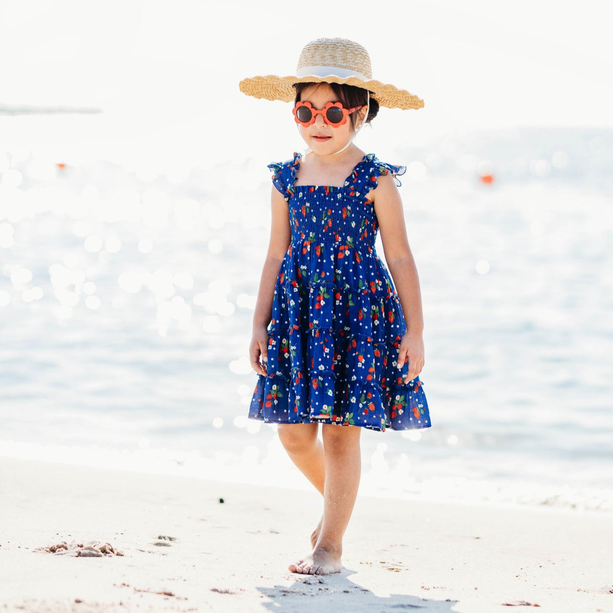 Strawberry Stars Gauze Dress