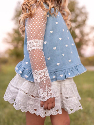 Candyland Denim Dolly Top