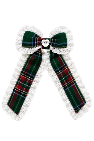 *PREORDER* Evergreen Plaid Bow