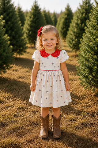 *PREORDER* Merry Mistletoe Charlotte Dress ~Short Sleeves