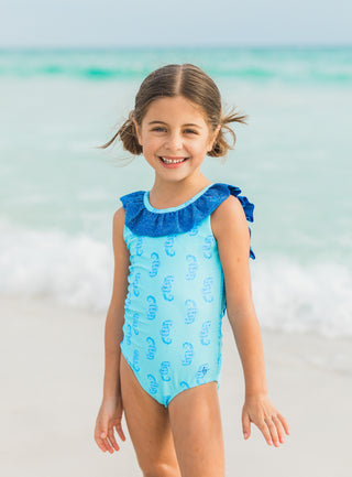 Seahorse Splash Margot One Piece Swimsuit