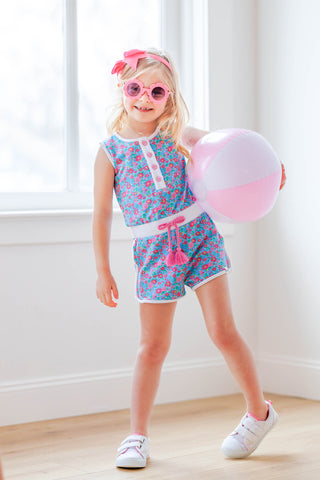 Neon Floral Romper