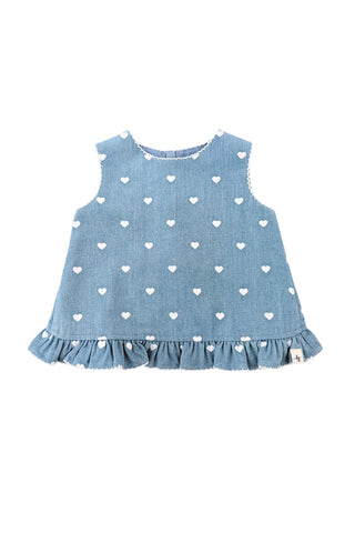 Candyland Denim Dolly Top