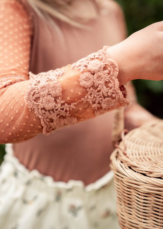 Honey Brown Lace Layering Shirt