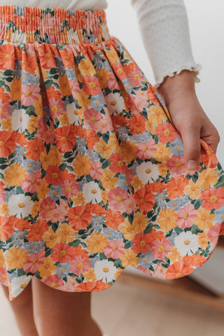 Marigold Meadow Scallop Skort