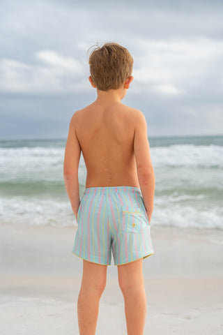 Boardwalk Striped Boy Shorts