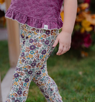 Fall Floral Legging Bundle ~ Gemstone Garden and Primrose