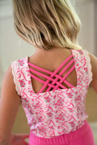 Leotard and Short Set ~ Bow Blossom