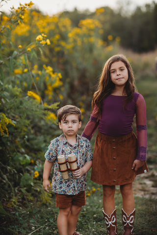 Gemstone Garden Button-Up Shirt