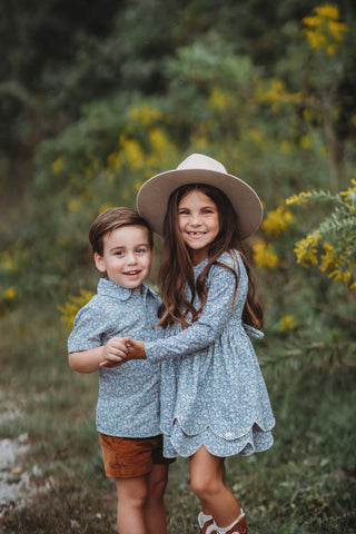 Delphinium Button-Up Shirt